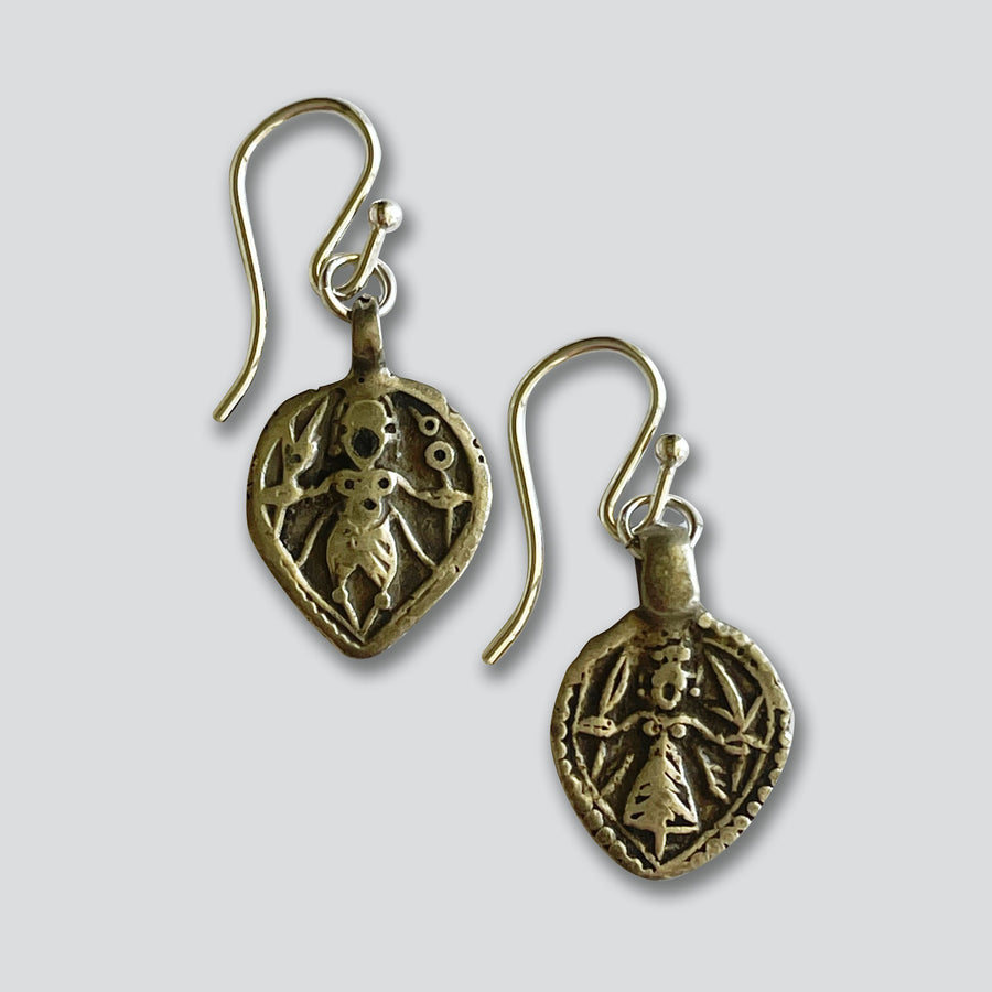 vintage coin silver earrings